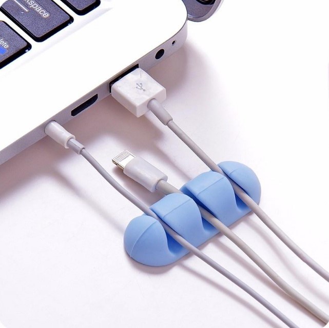 Clips Straight 3-cable Blue - dataprint.vn.ua