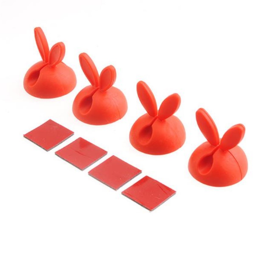 Clips Rabbit Ears 1-cable Red - dataprint.vn.ua